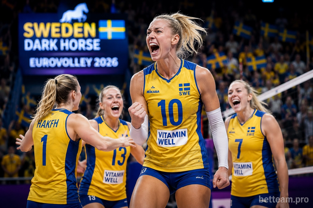 Швеция &mdash; главная тёмная лошадка женского чемпионата Европы по волейболу 2026