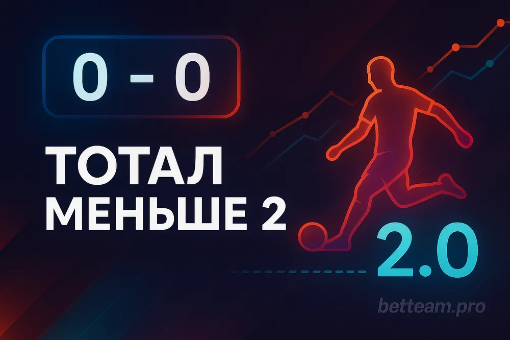 Тотал меньше 2 в ставках