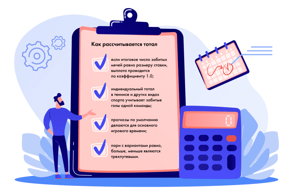 Как рассчитываются ставки тотал