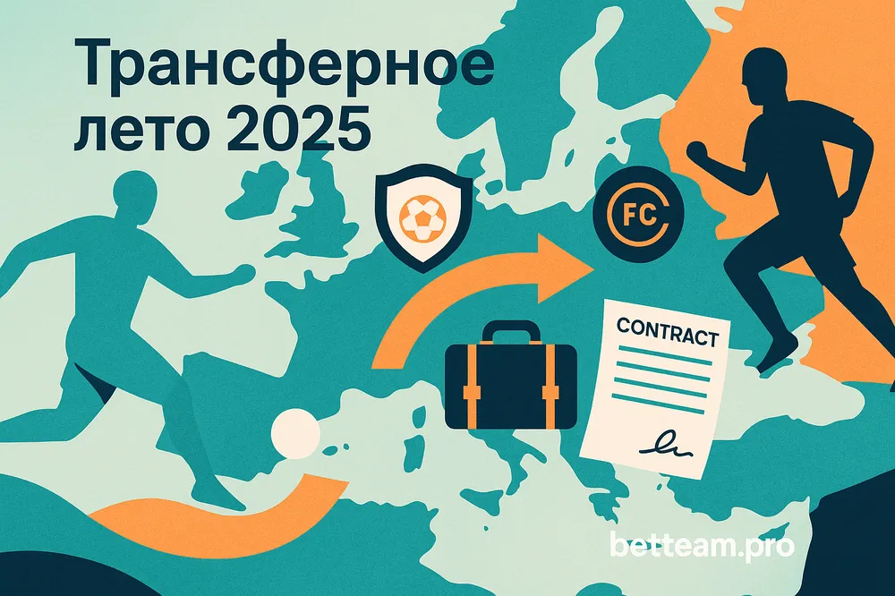 Трансферное лето 2025 на Betteam.pro