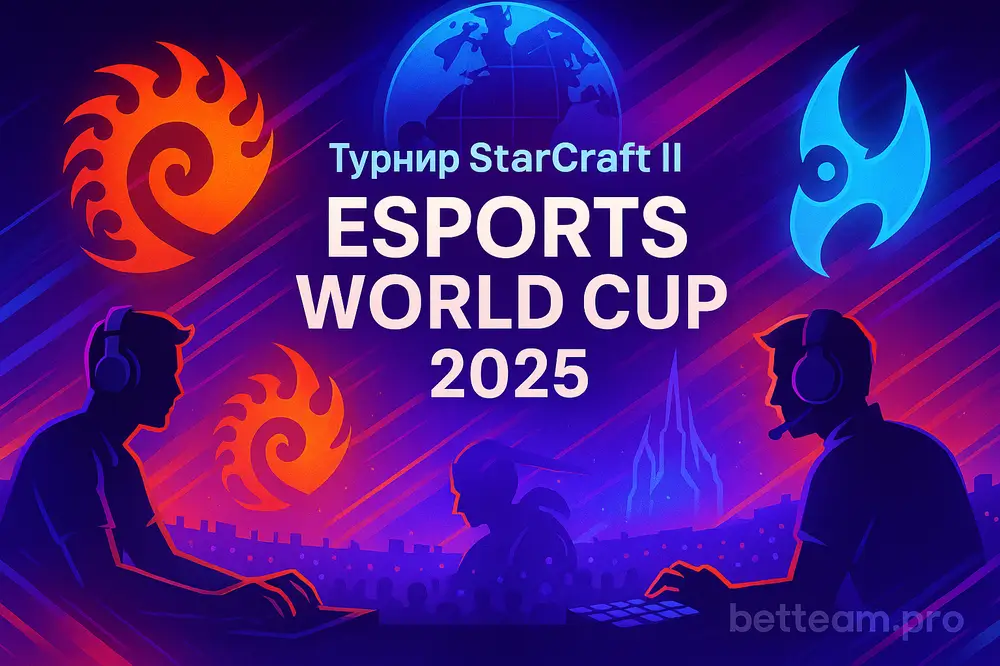 Турнир StarCraft II. Esports World Cup 2025 на Betteam.pro
