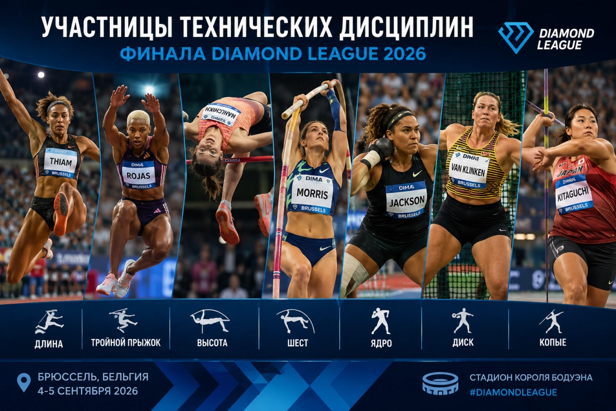 Участницы технических дисциплин финала Diamond League 2026
