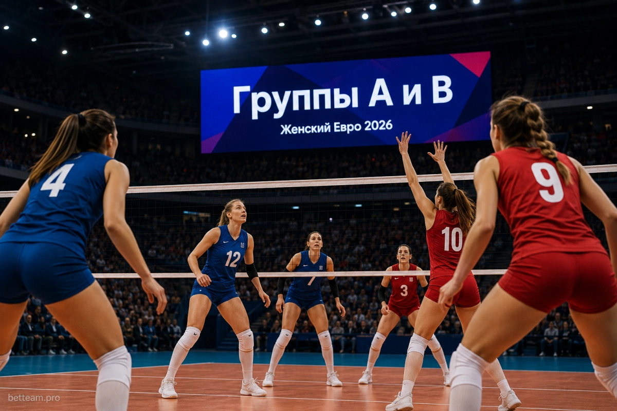 Группы A и B женского чемпионата Европы по волейболу 2026