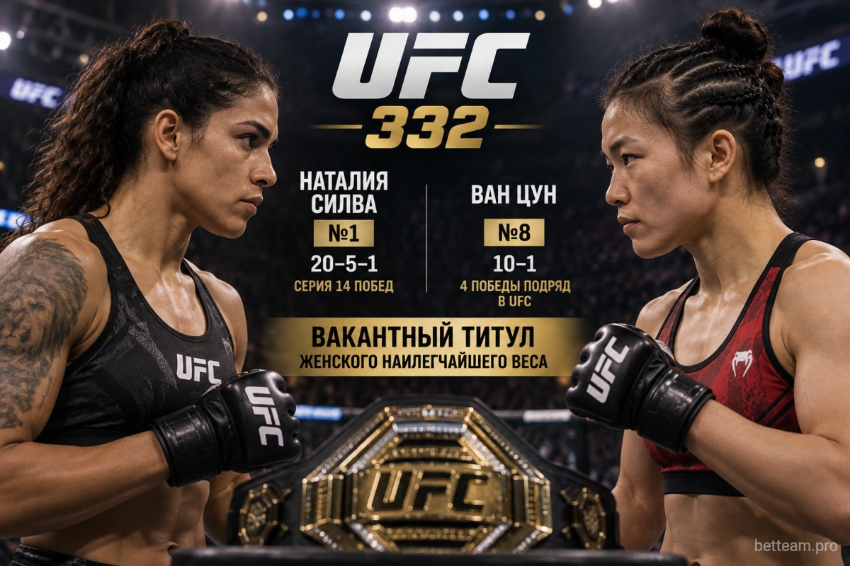Наталия Силва &mdash; Ван Цун: главный бой UFC 332