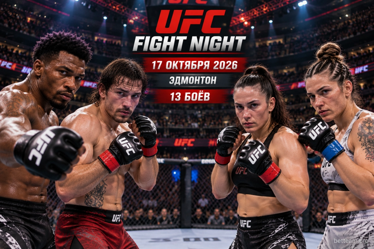 Главные бойцы карда UFC Fight Night в Эдмонтоне