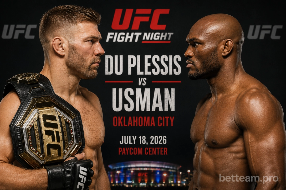 Дрикус дю Плесси и Камару Усман перед UFC Oklahoma City