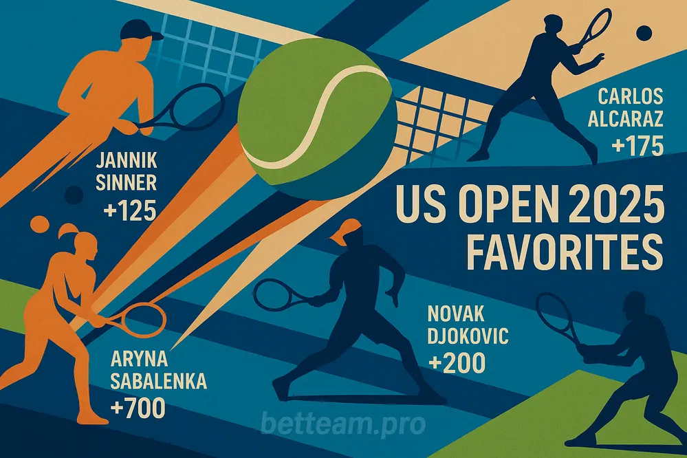 US Open 2025. Фавориты турнира на Betteam.pro