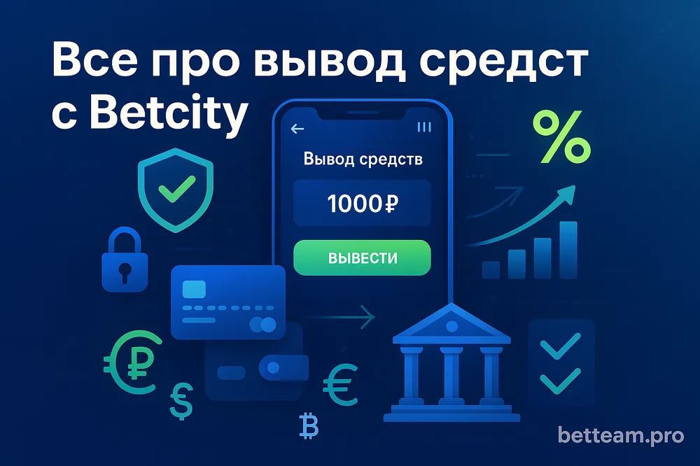 Вывод средств в Betcity