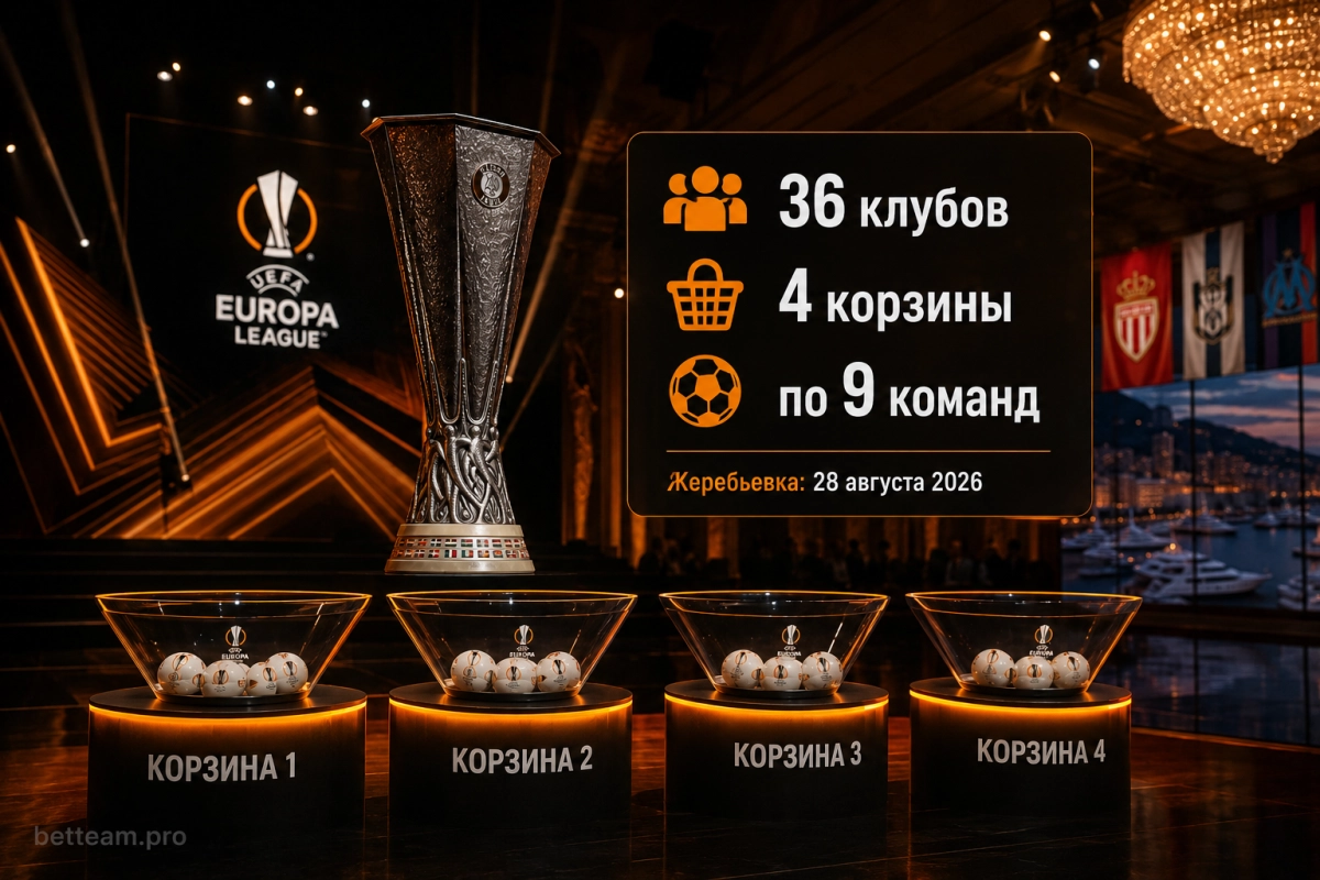 Корзины жеребьевки Лиги Европы 2026/27