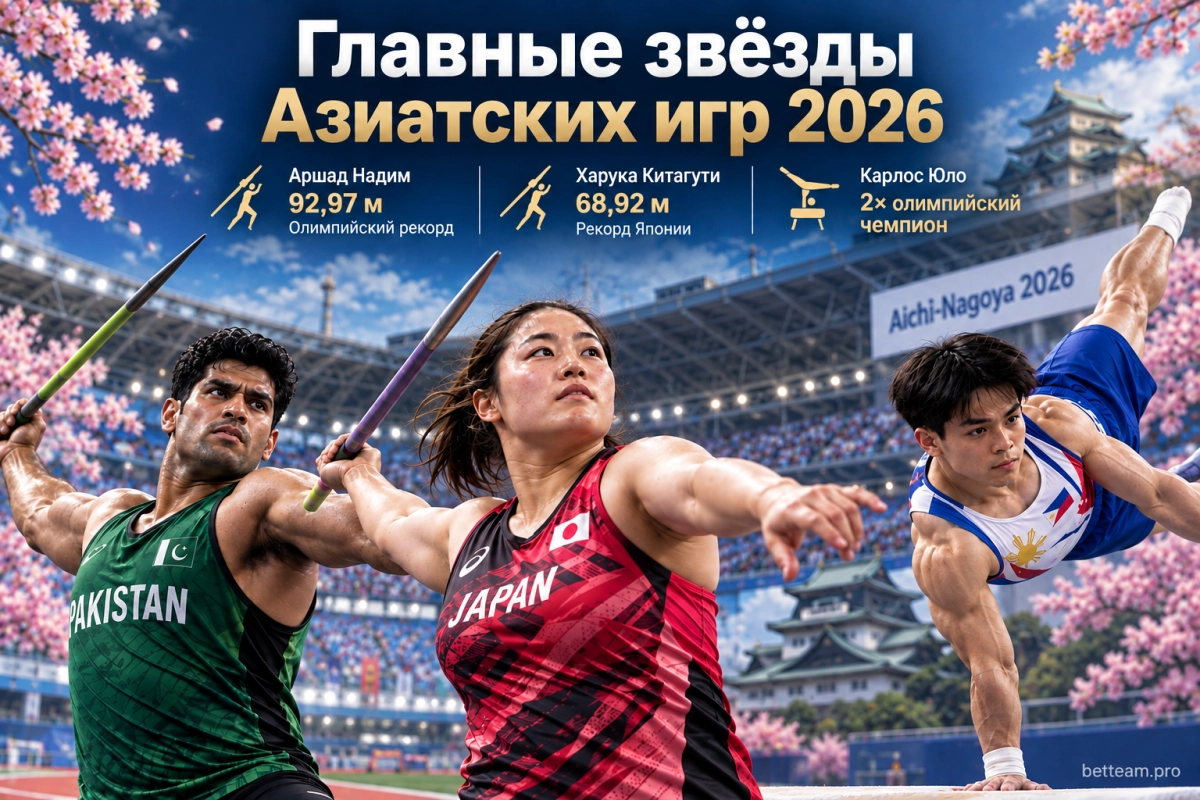 Харука Китагути, Аршад Надим и Карлос Юло на Азиатских играх 2026