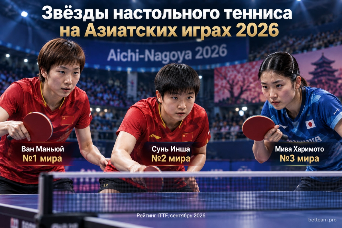 Звёзды настольного тенниса на Азиатских играх 2026