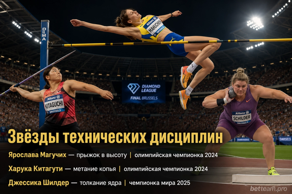 Звёзды технических дисциплин финала Бриллиантовой лиги 2026