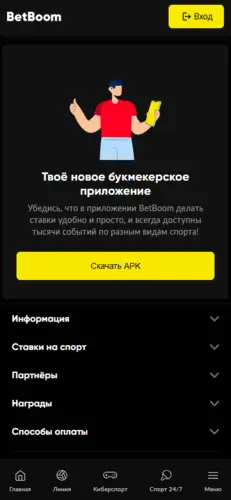 Мобильное приложение BetBoom