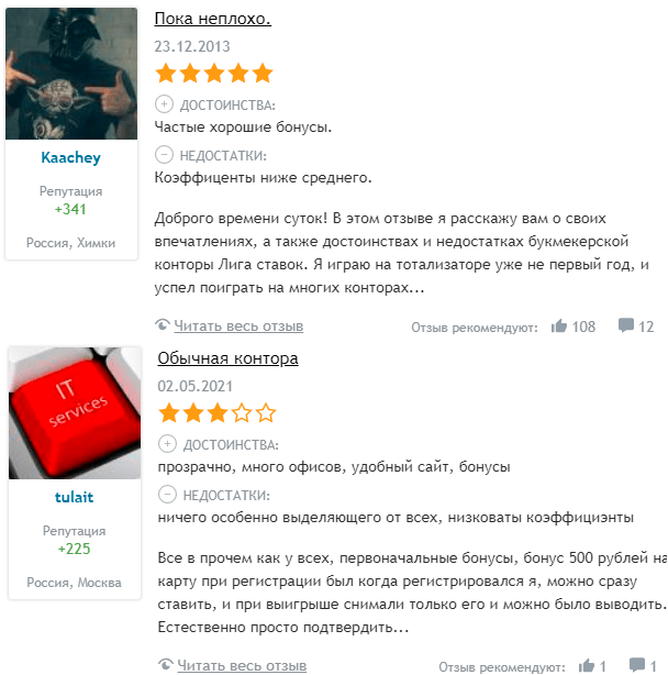 Отзывы о бонусах LigaStavok Betteam.pro