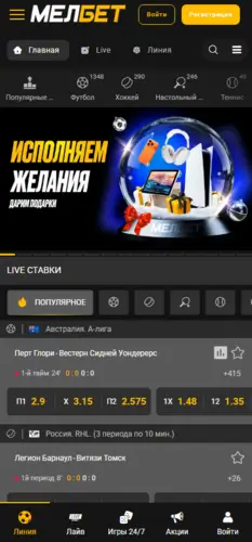 Букмекерская контора Мелбет