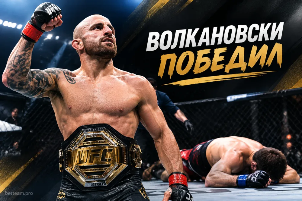 Александр Волкановски победил Мовсара Евлоева в титульном бою UFC 333