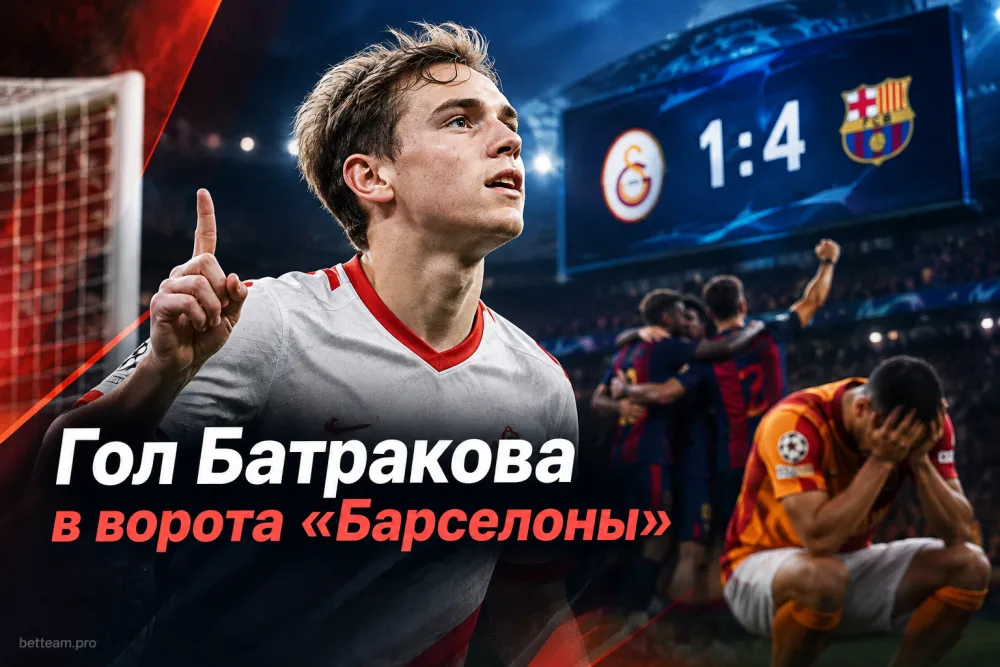 Алексей Батраков забил «Барселоне» в Лиге чемпионов, но получил и критику