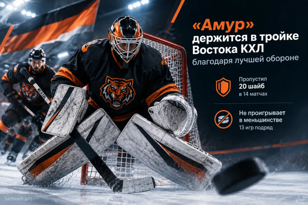 «Амур» держится в тройке Востока КХЛ благодаря лучшей обороне