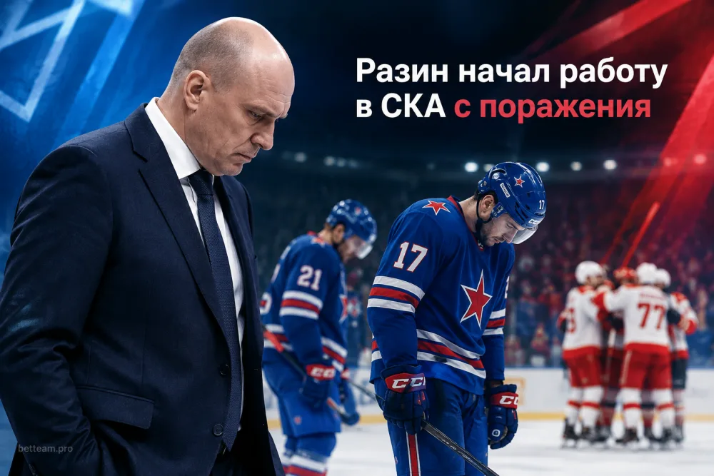Андрей Разин начал работу в СКА с поражения от «Автомобилиста»
