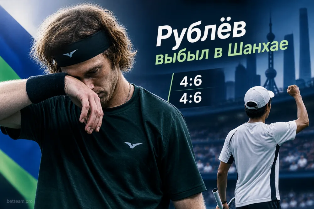 Андрей Рублёв проиграл 137-й ракетке мира и выбыл в Шанхае