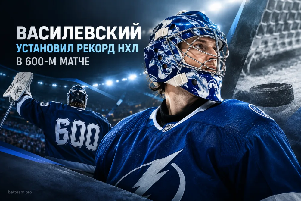 Андрей Василевский установил рекорд НХЛ в 600-м матче