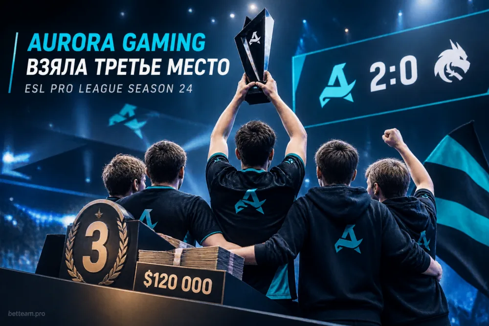 Aurora Gaming взяла третье место на ESL Pro League Season 24