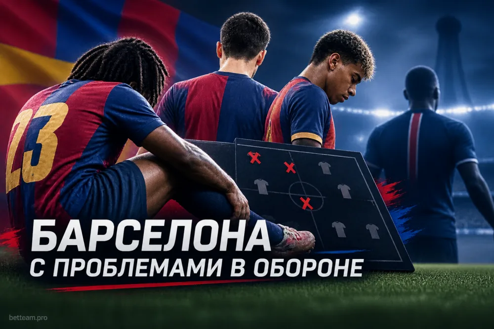 «Барселона» подходит к матчу с «ПСЖ» с проблемами в обороне