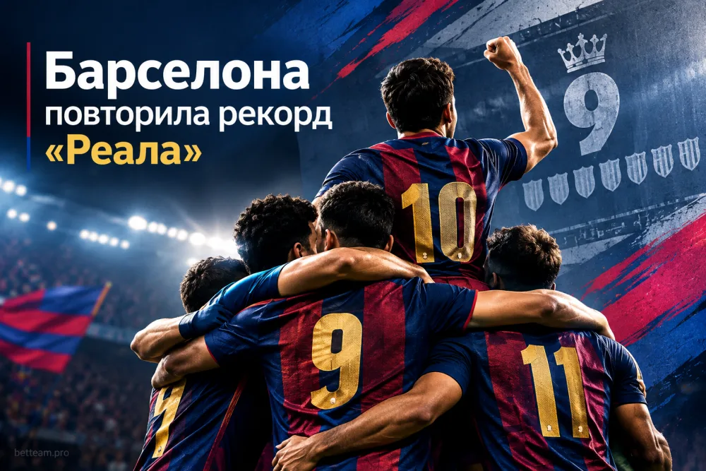 «Барселона» повторила рекорд «Реала» после девятой победы в Примере