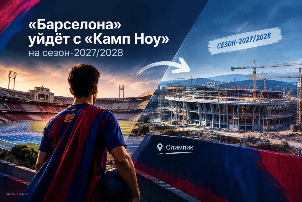 «Барселона» снова уйдёт с «Камп Ноу» на сезон-2027/2028
