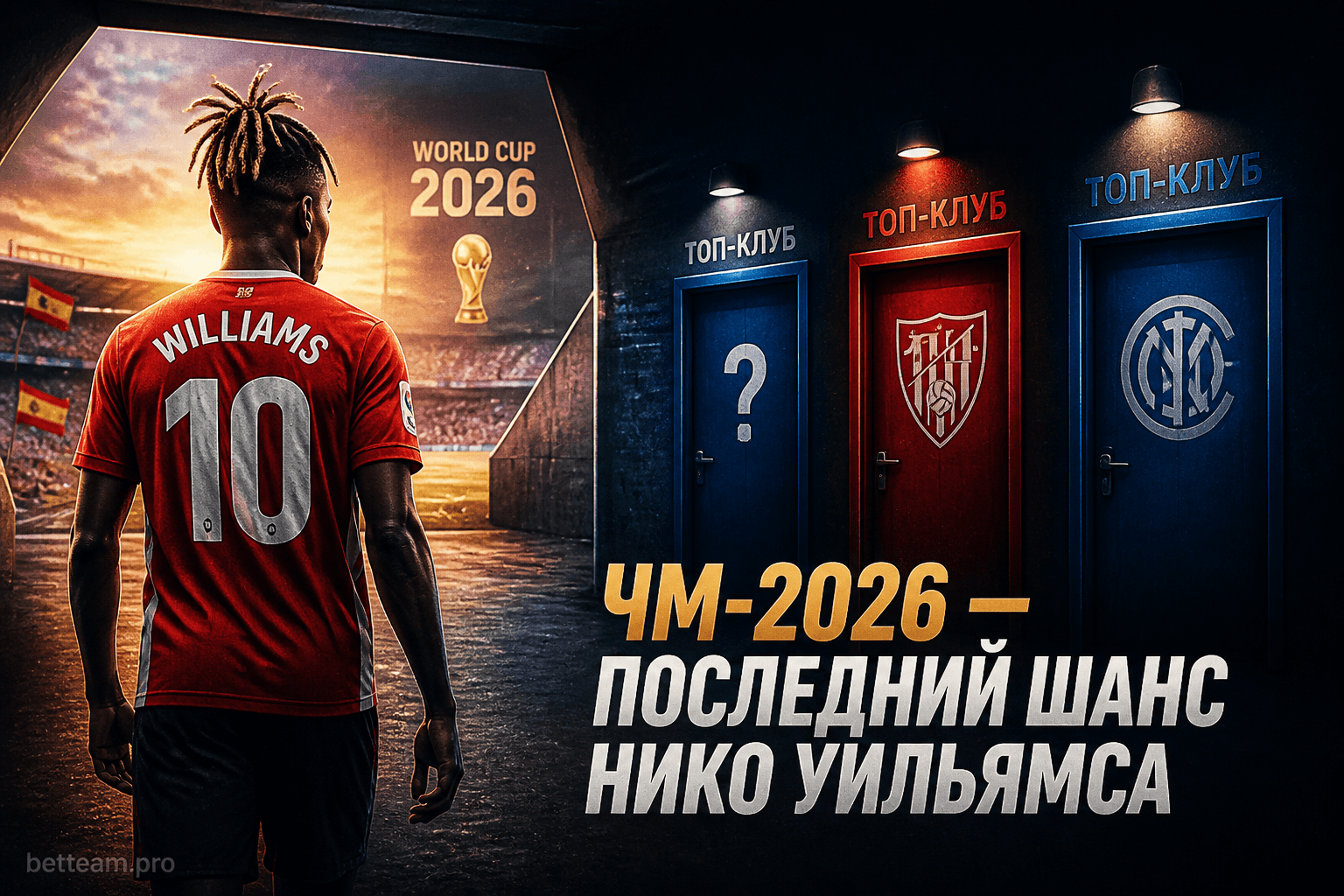 ЧМ-2026 — последний шанс Нико Уильямса уйти в топ-клуб