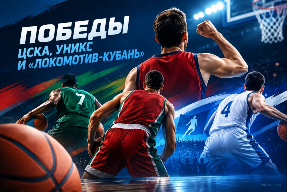 ЦСКА, УНИКС и «Локомотив-Кубань» выиграли 14 октября в Единой лиге ВТБ