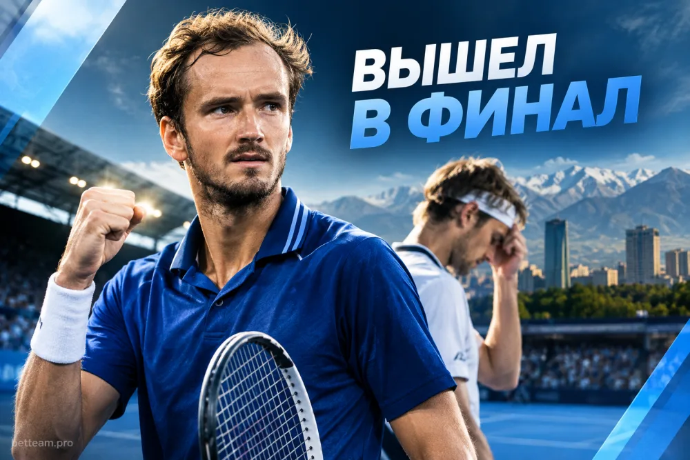 Даниил Медведев вышел в финал ATP-250 в Алма-Ате после отказа Бублика