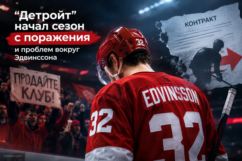 «Детройт» начал сезон с поражения и проблем вокруг Эдвинссона