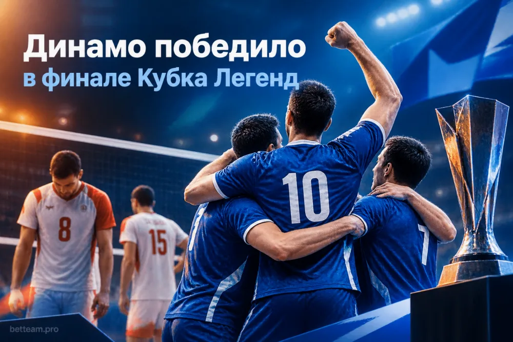 «Динамо» победило «Белогорье» в пятисетном финале Кубка Легенд