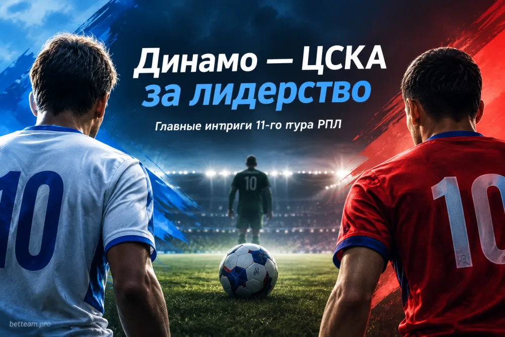 Динамо — ЦСКА за лидерство: главные интриги 11-го тура РПЛ