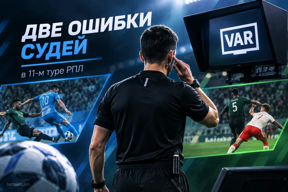 Федотов назвал две ошибки судей в 11-м туре РПЛ