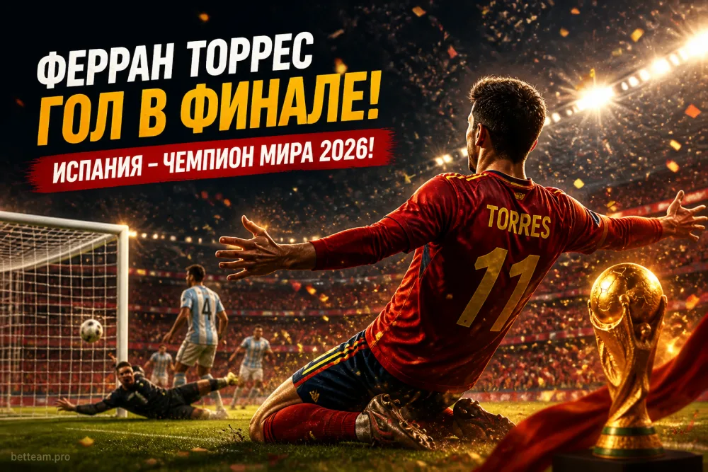 Ферран Торрес забил победный гол в финале ЧМ-2026 и принёс Испании титул