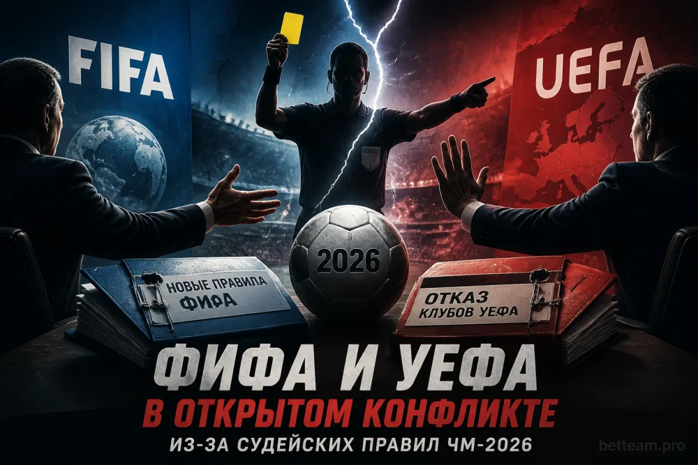 ФИФА и УЕФА в открытом конфликте из-за судейских правил ЧМ-2026