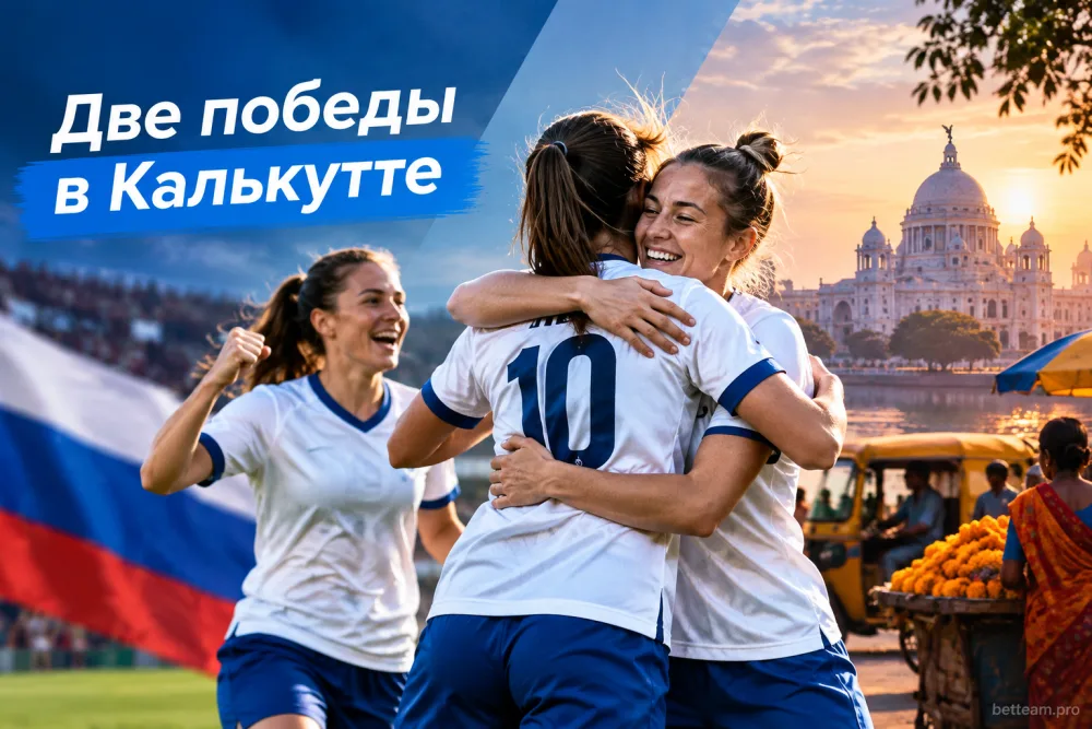 Женская сборная России провела сборы в Калькутте и дважды обыграла Индию