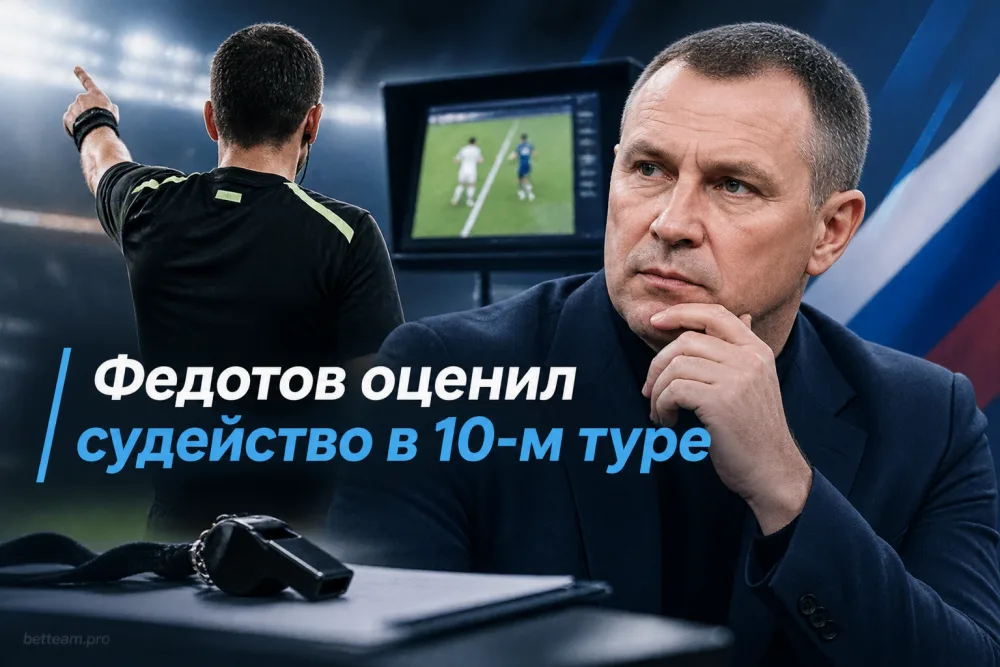 Игорь Федотов оценил судейство Танашева и других арбитров в 10-м туре РПЛ