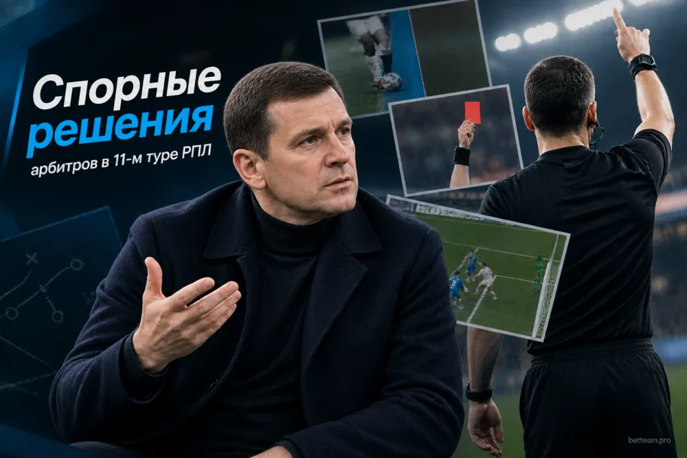 Игорь Федотов разобрал спорные решения арбитров в 11-м туре РПЛ