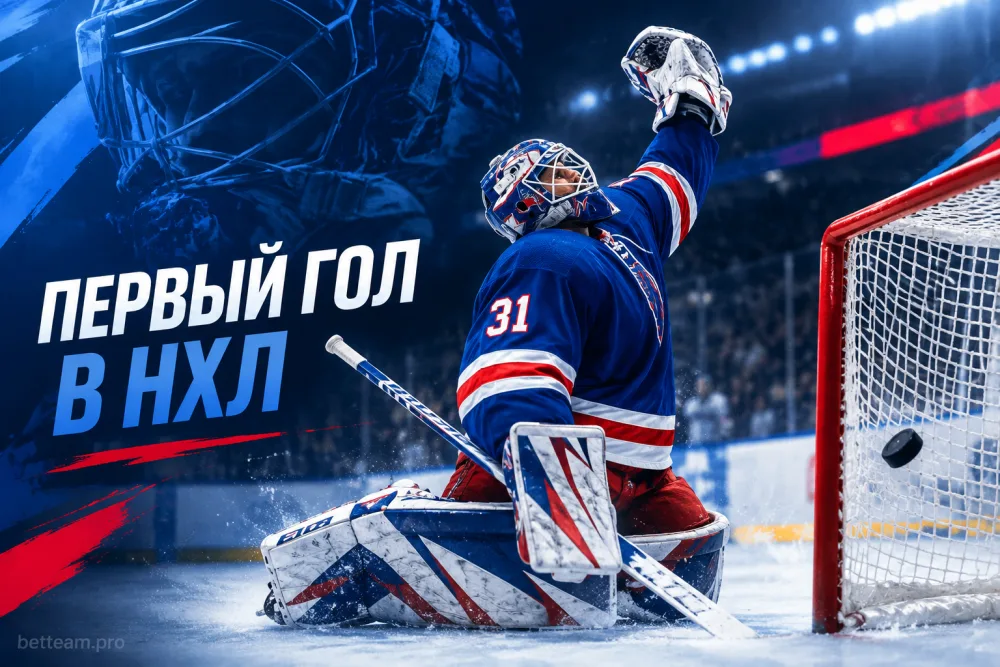 Игорь Шестёркин забил первый гол в НХЛ за «Рейнджерс»
