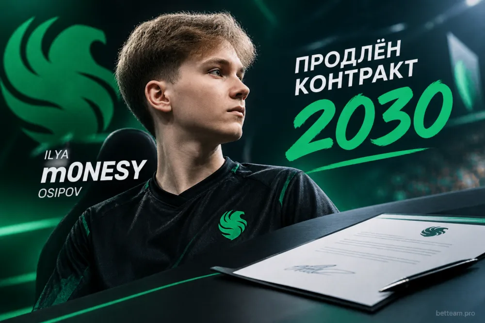 Илья m0NESY Осипов продлил контракт с Team Falcons до 2030 года