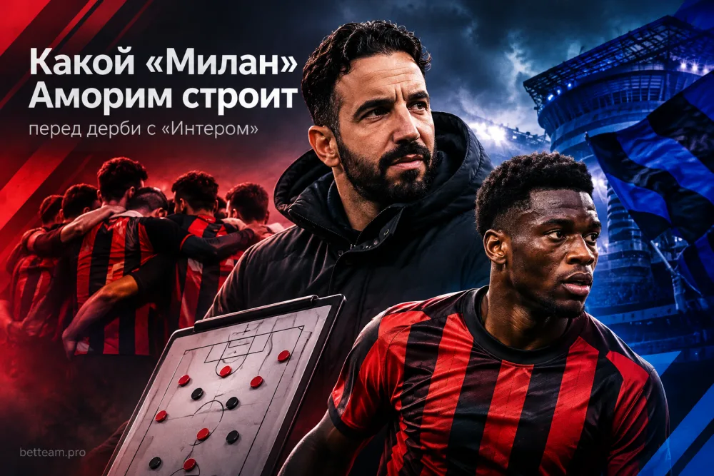 Какой «Милан» Аморим строит перед дерби с «Интером»