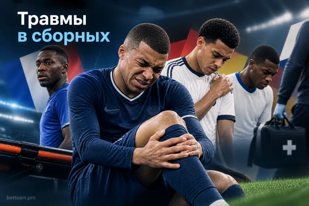Килиан Мбаппе, Джамал Мусиала и другие футболисты получили травмы в сборных