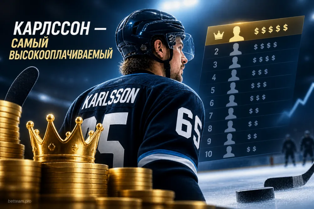 Лео Карлссон возглавил рейтинг самых высокооплачиваемых игроков НХЛ