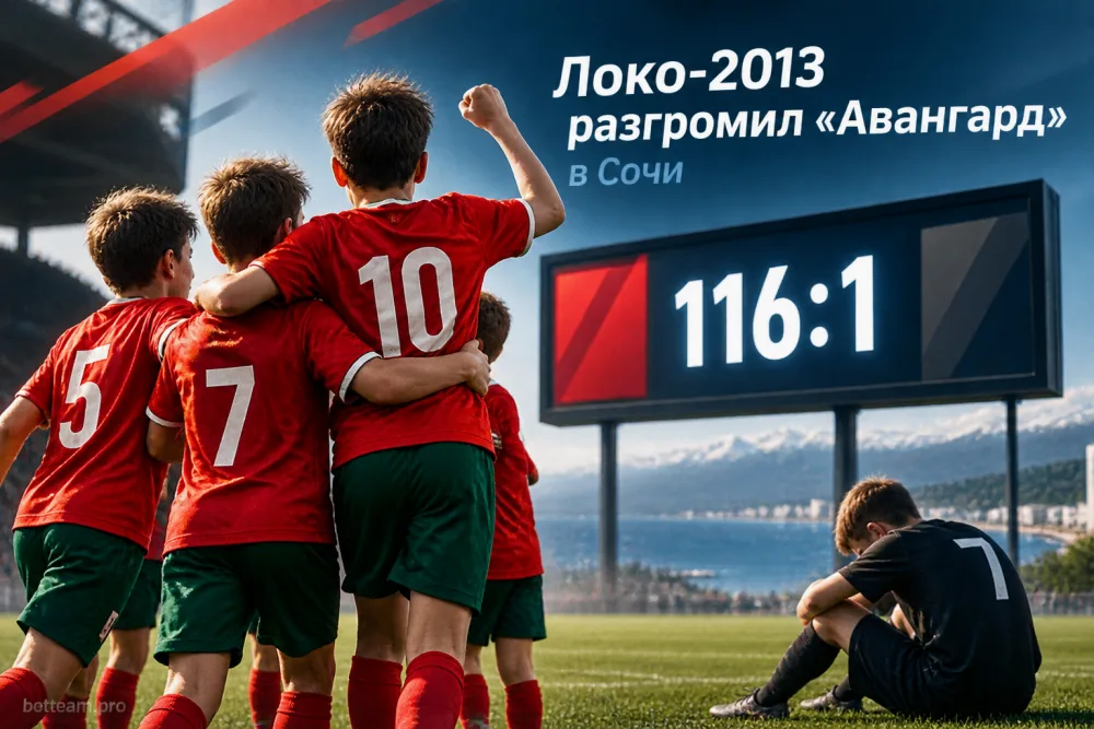 «Локо-2013» разгромил «Авангард» со счётом 116:1 в Сочи