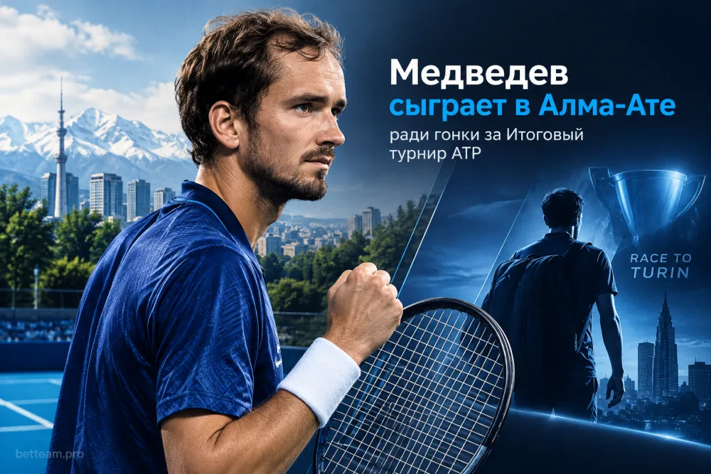 Медведев сыграет в Алма-Ате ради гонки за Итоговый турнир ATP