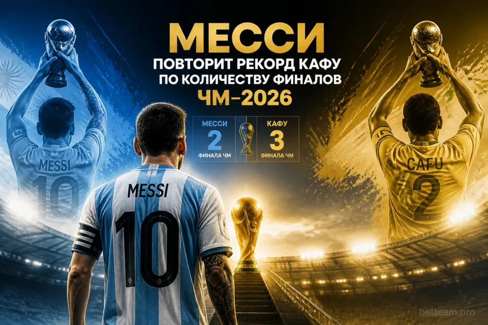 Месси повторит рекорд Кафу по количеству финалов ЧМ-2026