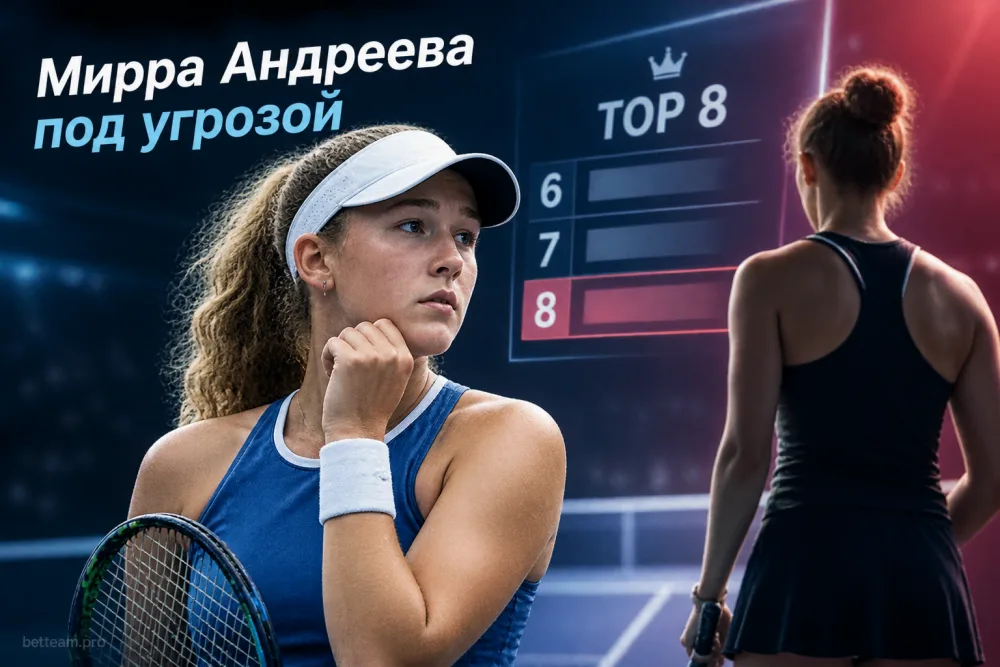 Мирра Андреева может не попасть на Итоговый чемпионат WTA